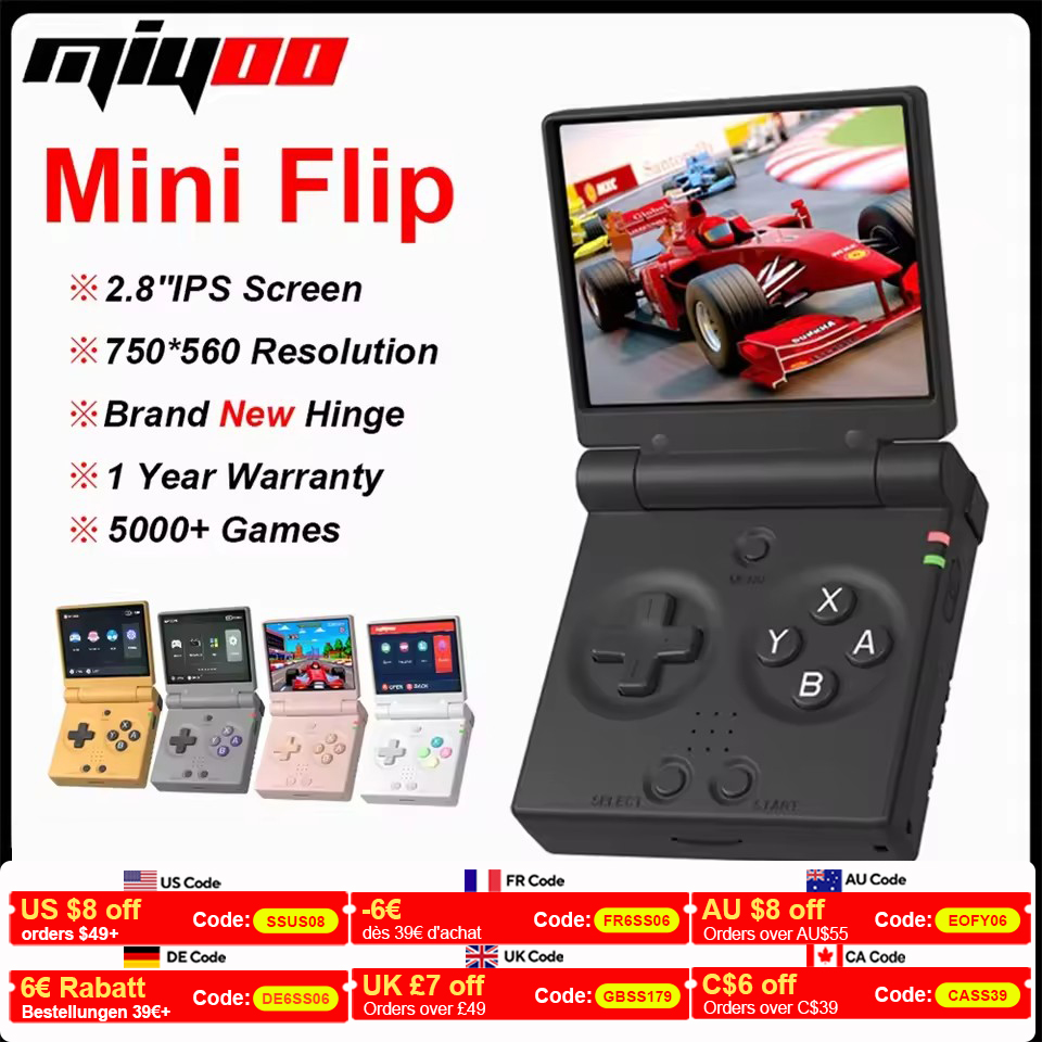 Gaming Console Under 5000 - MIYOO Mini Flip Retro Handheld Game