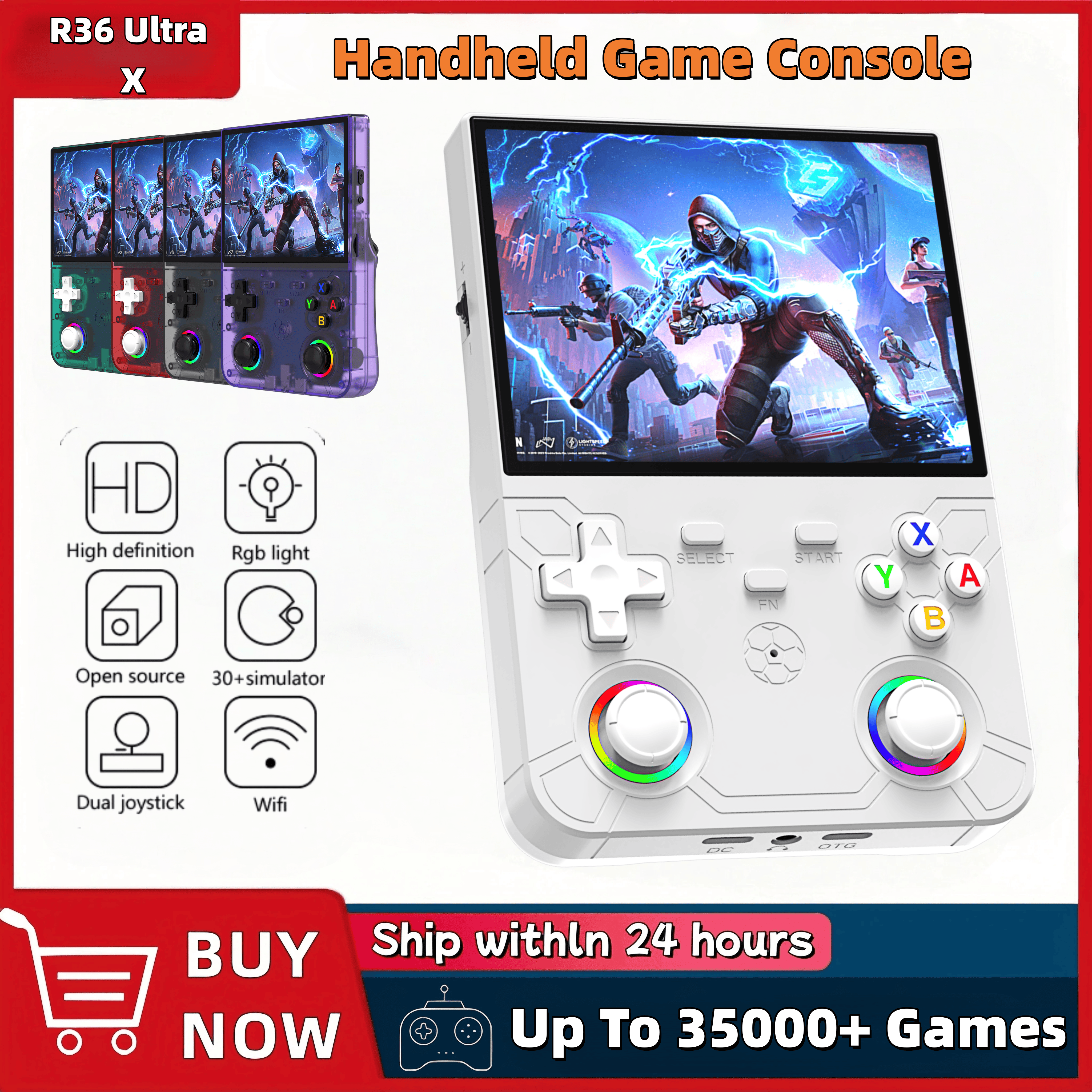 Gaming Console R36 - R36 Ultra X Handheld Game Player
