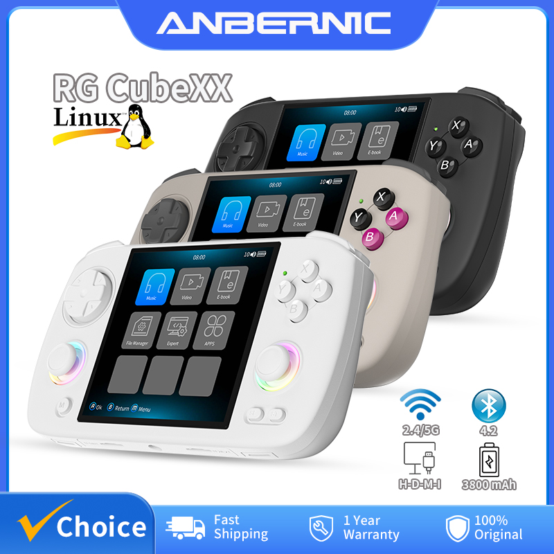 Gaming Console Anbernic - ANBERNIC RG Cubexx Retro Handheld Game