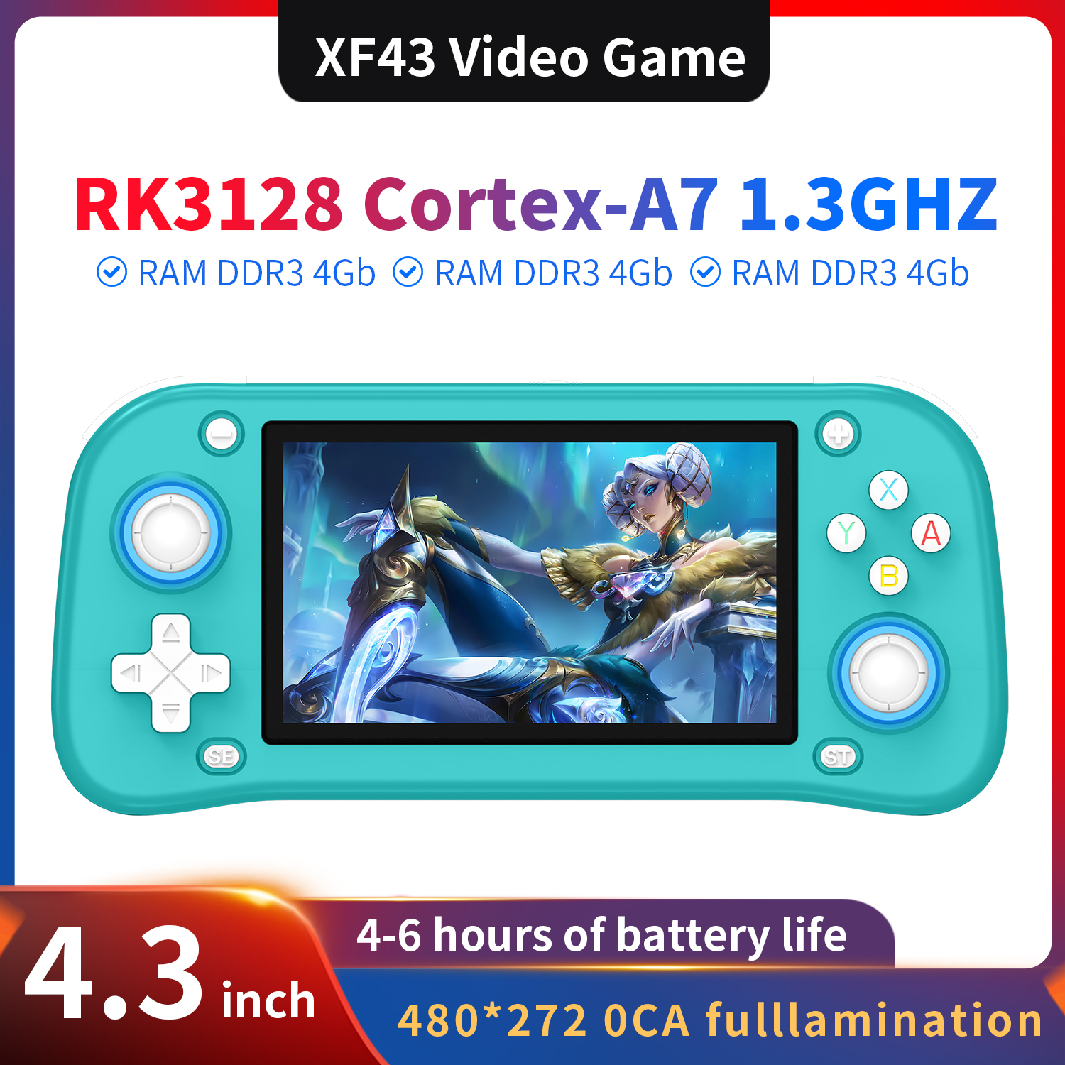 Gaming Console 6 Year Old - AISLPC XF43 4.3 inch Retro Handheld