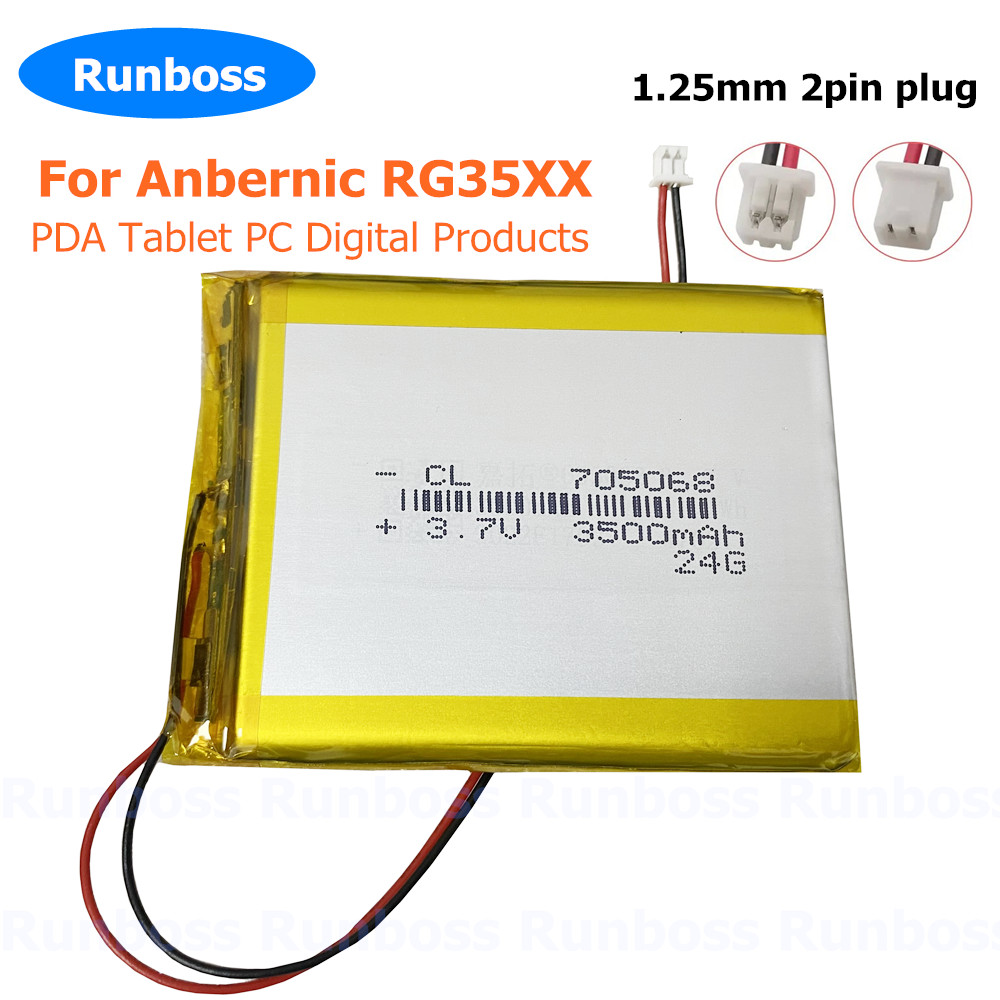 3.7V 3500mAh 705068 1.25mm Lit - Gaming Console Anbernic avaliação e preço