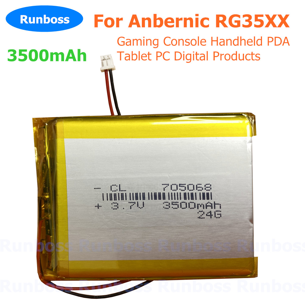 3.7V 3500mAh 705068 1.25mm Lit - Gaming Console Anbernic avaliação e preço