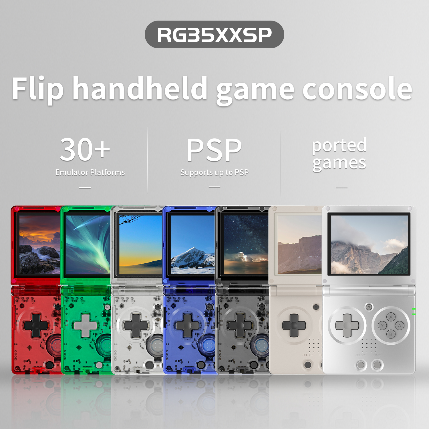 ANBERNIC RG35XXSP Portable Fli - Gaming Console Under 5000 avaliação e preço