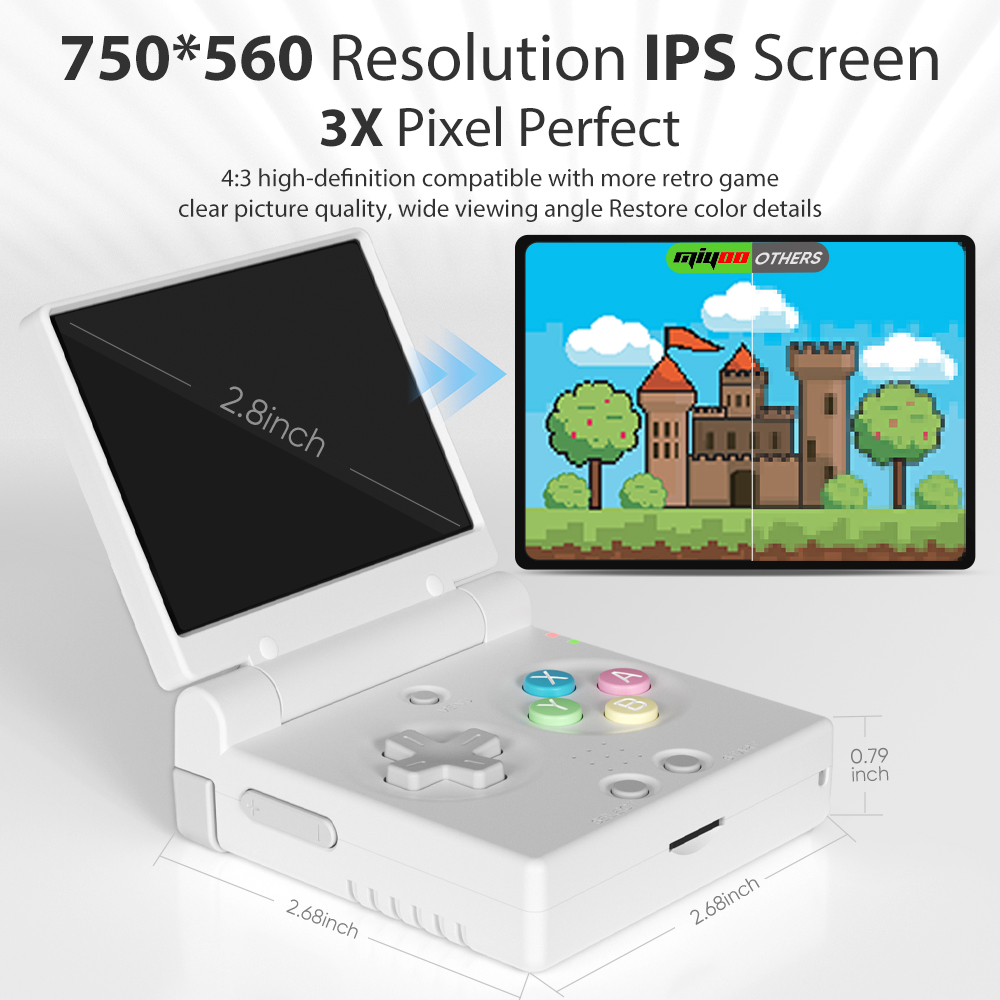 MIYOO Mini Flip Handheld Game  - Gaming Console Under 5000 avaliação e preço