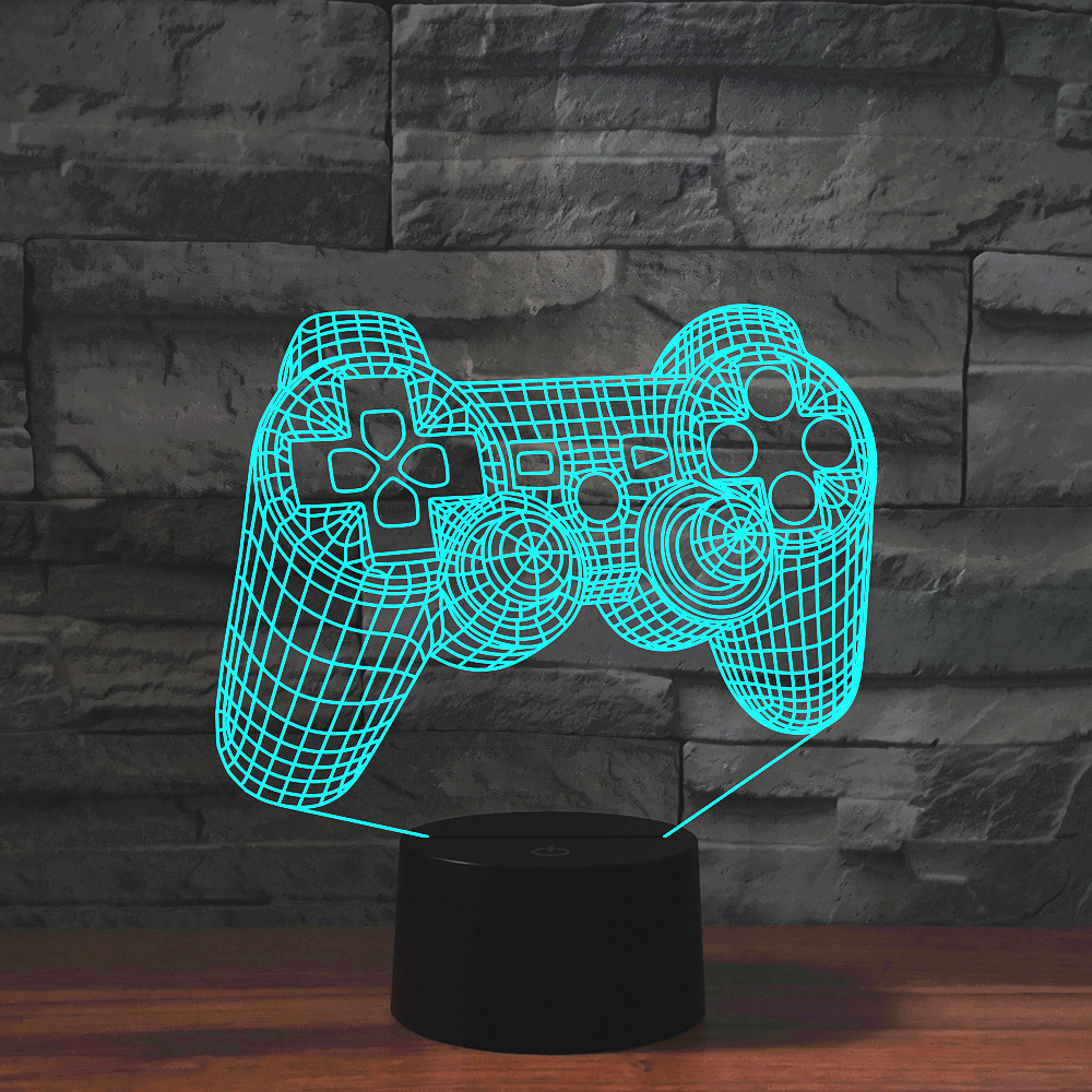 3d Illusion Night Lamp Gaming  - Gaming Console Icon avaliação e preço