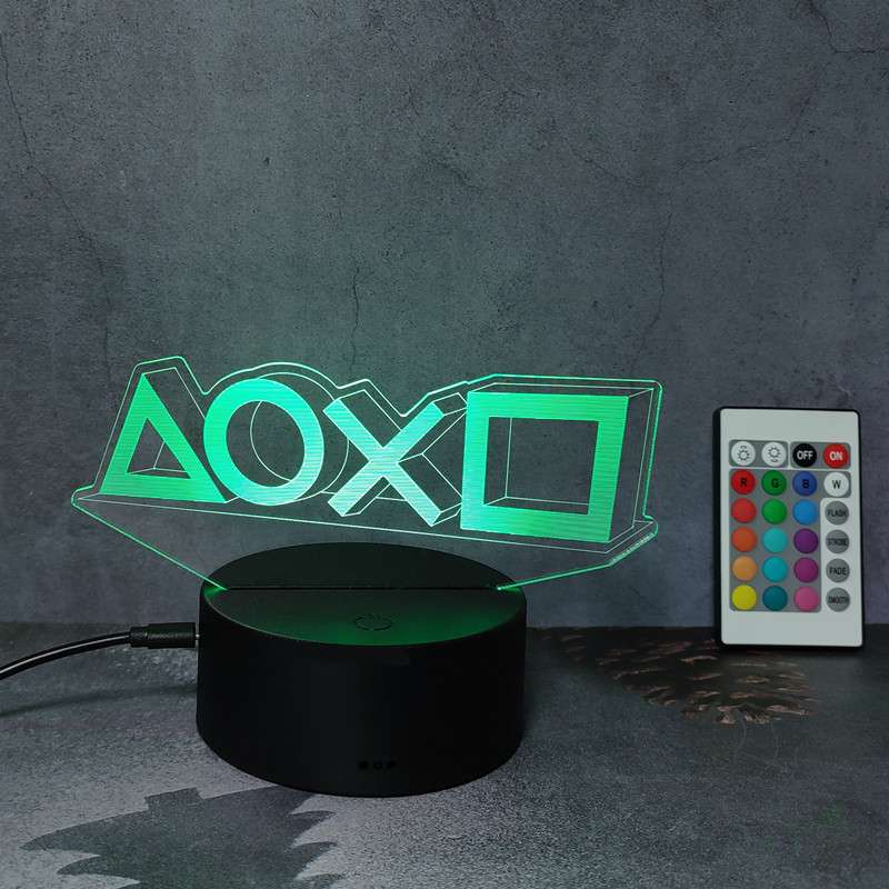 3d Illusion Night Lamp Gaming  - Gaming Console Icon avaliação e preço