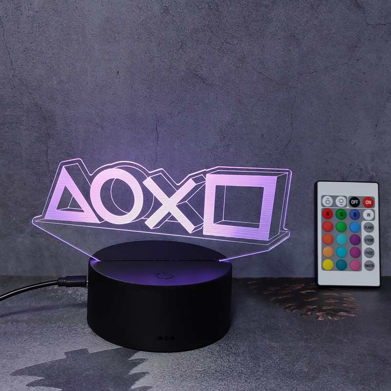 3d Illusion Night Lamp Gaming  - Gaming Console Icon avaliação e preço