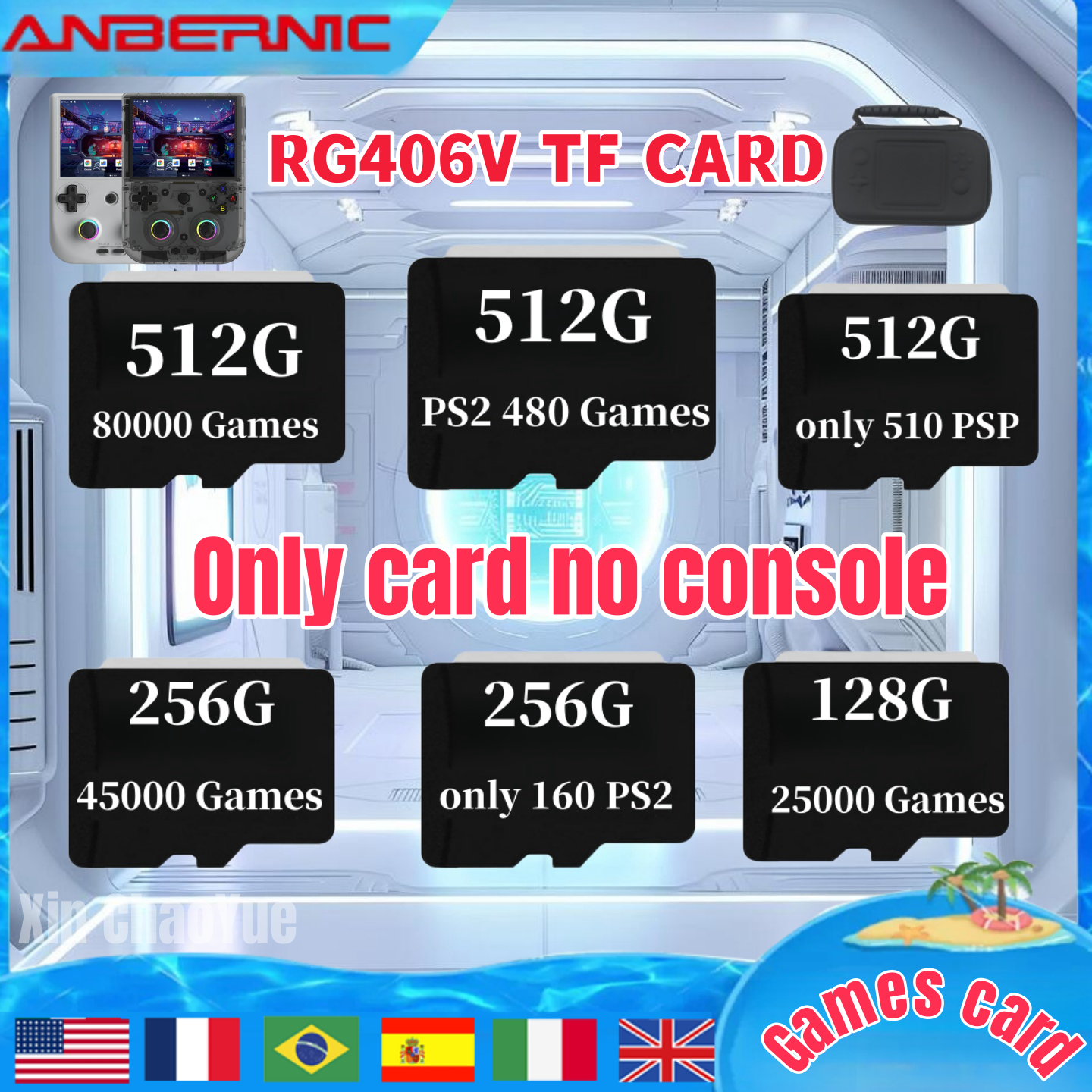 For ANBERNIC RG406V TF Card Ga - Gaming Console Anbernic avaliação e preço