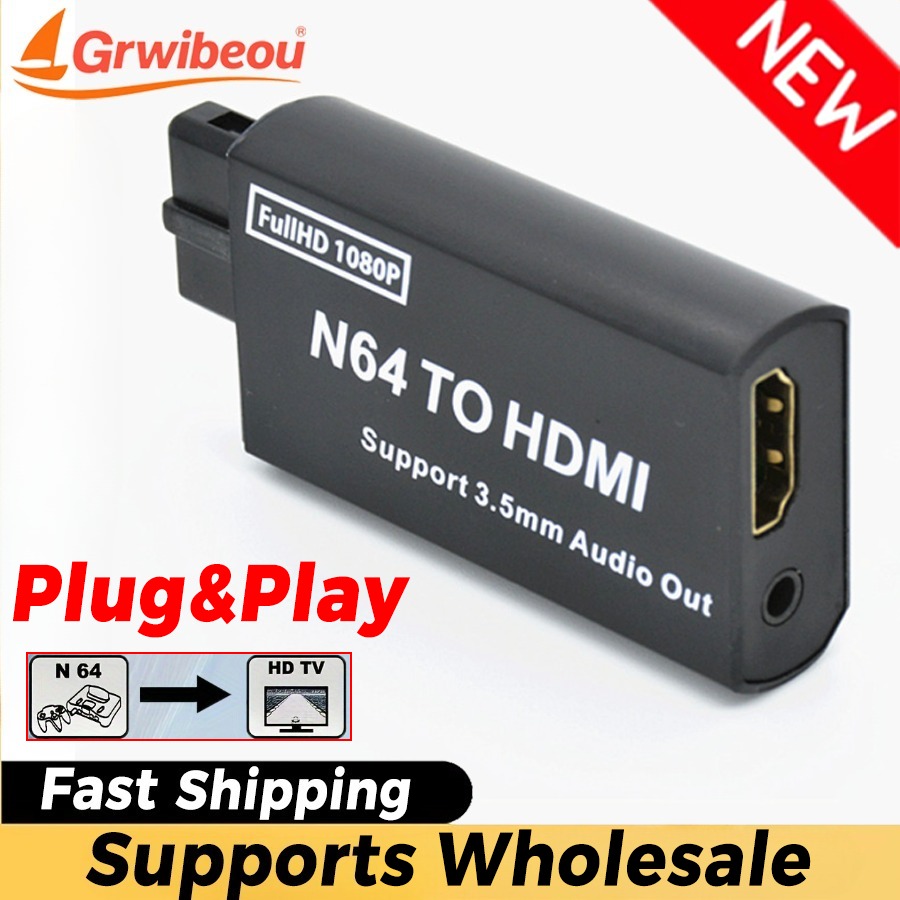 Grwibeou 1080P N64 To HDMI-com - Gaming Console Nintendo avaliação e preço