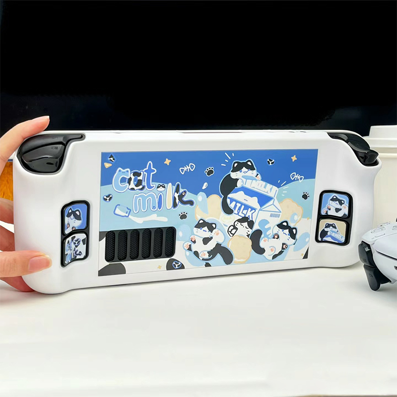 Cartoon Milk Cat Protective Ca - Console Gaming Steam avaliação e preço