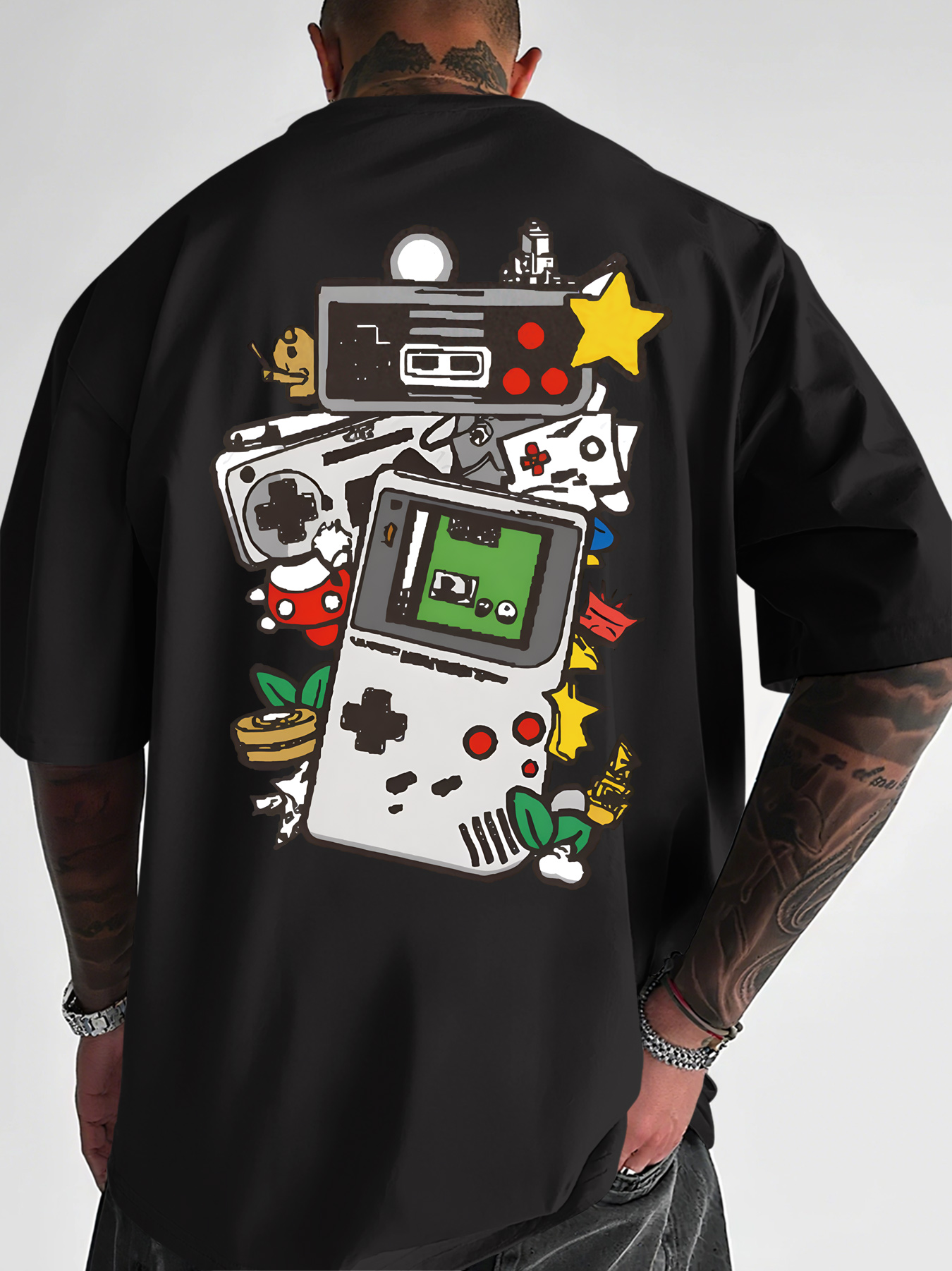 Men's Retro Gaming T-Shirt Gam - Gaming Console Icon avaliação e preço