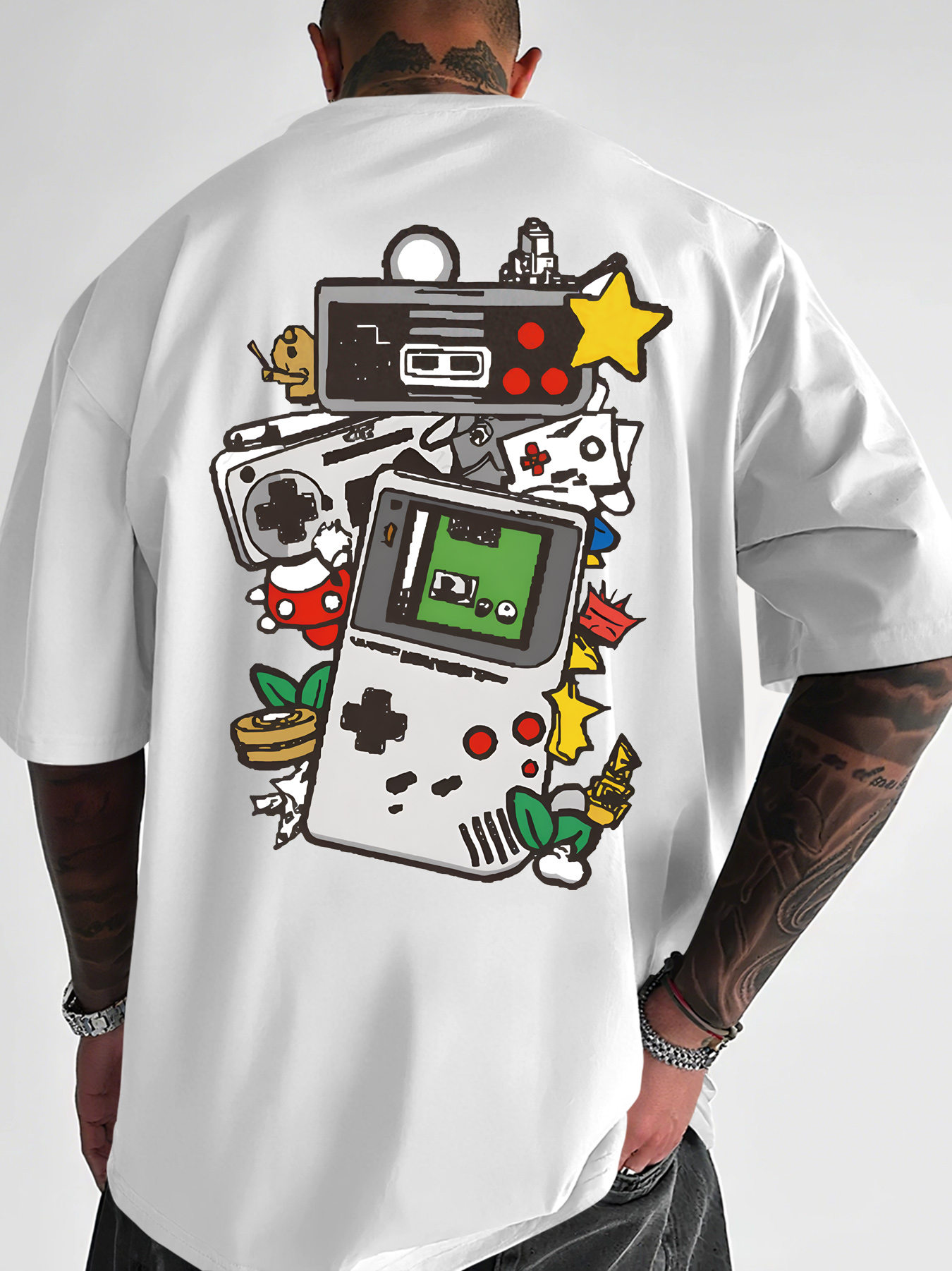 Men's Retro Gaming T-Shirt Gam - Gaming Console Icon avaliação e preço