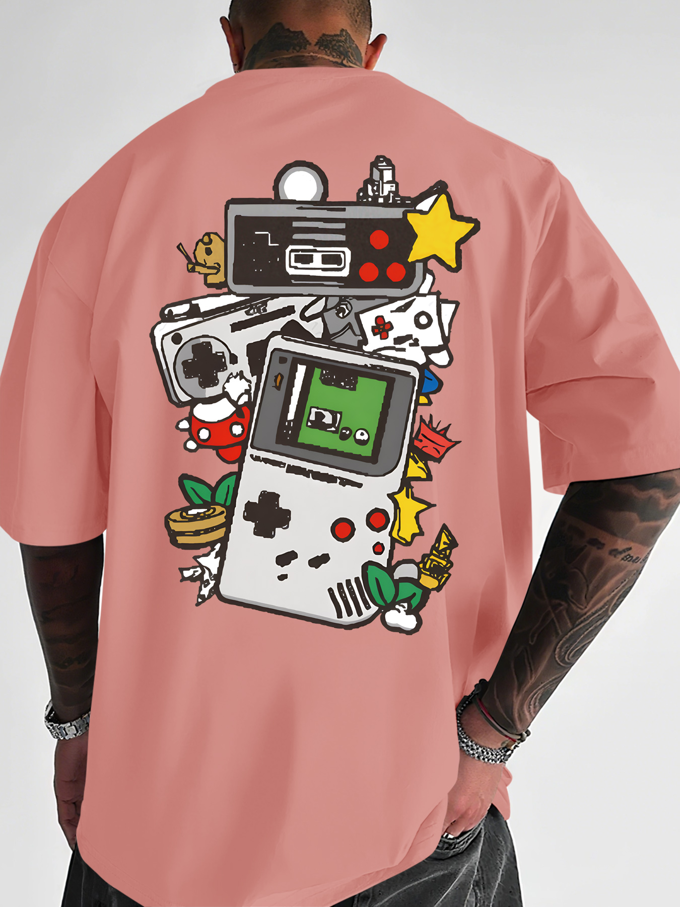 Men's Retro Gaming T-Shirt Gam - Gaming Console Icon avaliação e preço
