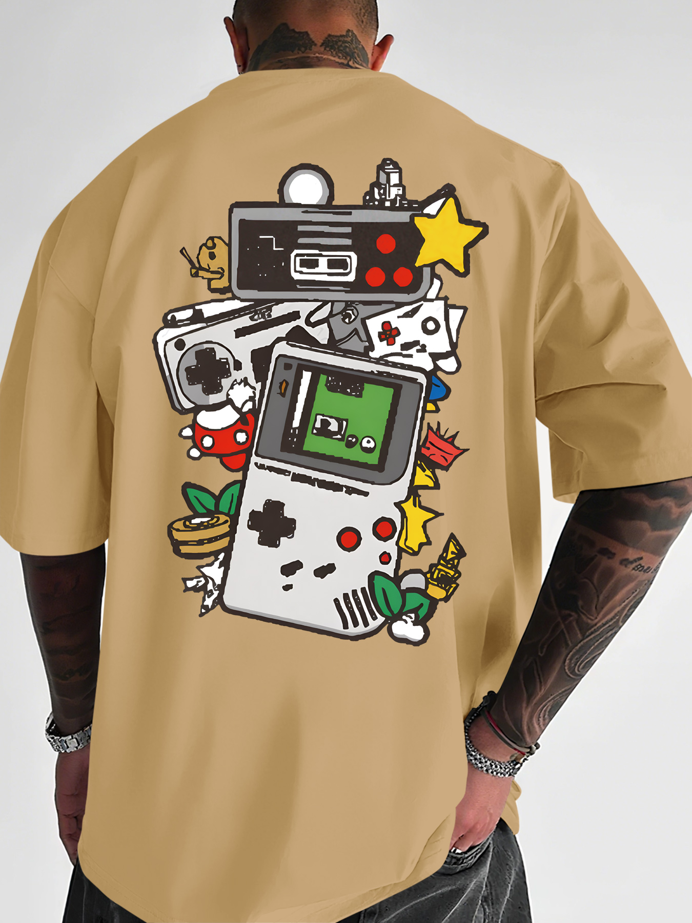 Men's Retro Gaming T-Shirt Gam - Gaming Console Icon avaliação e preço