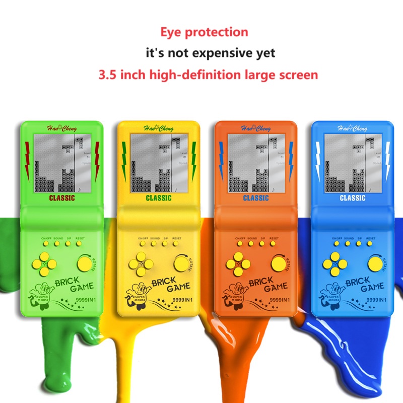 Russian Blocks Game Portable H - Gaming Console 6 Year Old avaliação e preço