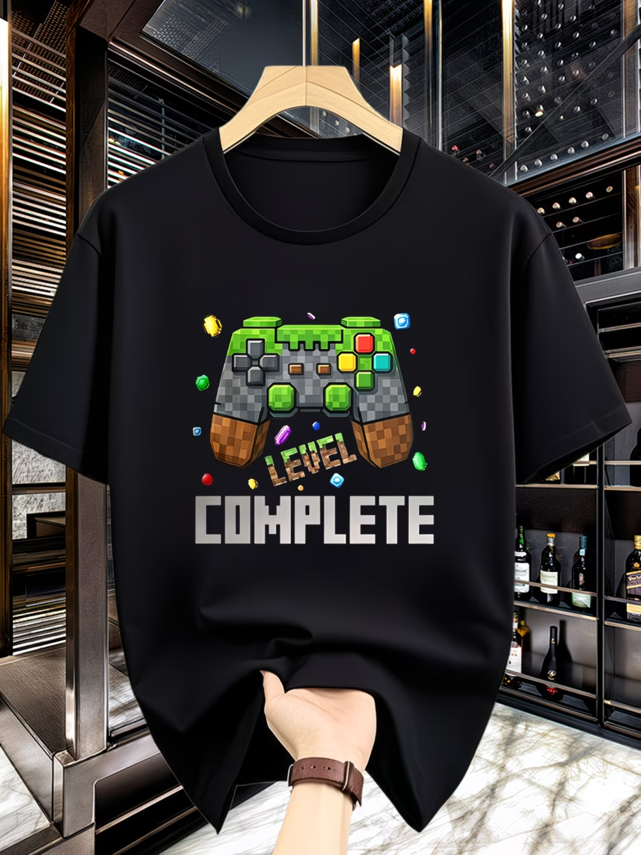 Pixel Game Console T-Shirt Cas - Gaming Console Icon avaliação e preço