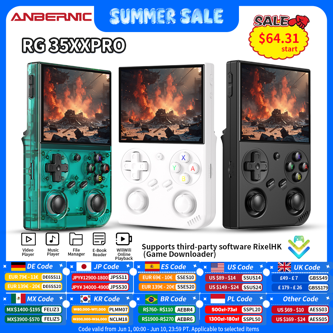 Anbernic RG 35XXPro Retro Hand - Gaming Console Anbernic avaliação e preço