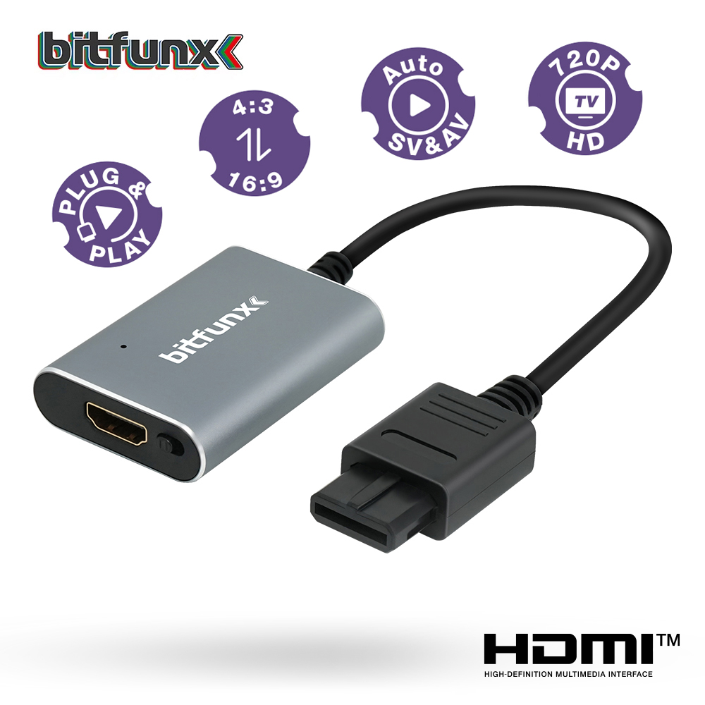 Bitfunx 720P HDMI™ Adapter S-v - Gaming Console Nintendo avaliação e preço