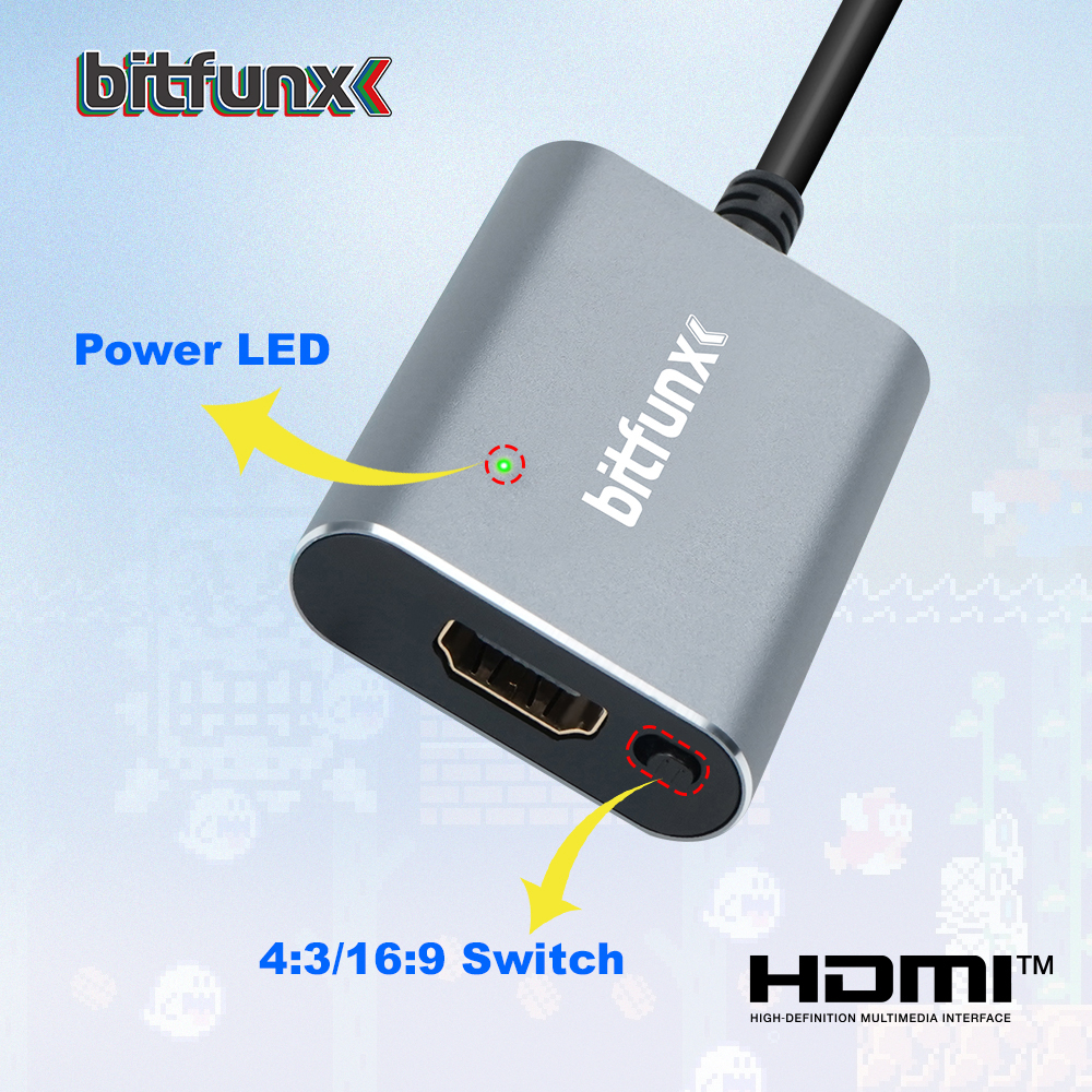 Bitfunx 720P HDMI™ Adapter S-v - Gaming Console Nintendo avaliação e preço